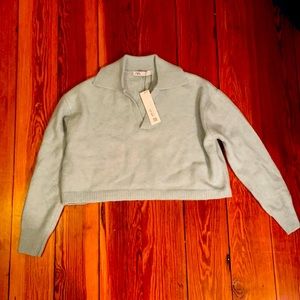 Zara cropped collar sweater